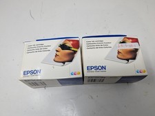 SET OF 2 GENUINE EPSON T027201 Color Genuine ink Cartridges  (5) picture