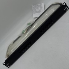 Leviton 252-5G596-U12 12-Port Patch Block Cat 5E Flat Panel 110 Style 1RU picture