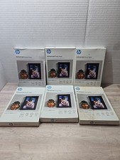 6 Boxes ( New) HP Premium Glossy Photo/Image Paper 4x6” - 50 Sheets Each Box  picture
