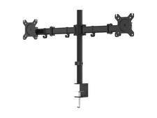 Essential Dual Monitor Articulating Arm Desk Mount | 180° Swivel, 360° Rotation picture