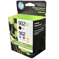 HP 902XL Genuine Black HP 902 Regular Color Ink Cartridges picture