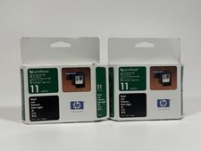 HP 11 C4810A Black Printhead Lot of 2 Genuine OEM HP New Old Stock picture