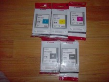 2019/8 GENUINE SET 5 Canon PFI-102MBK/CYMK INK IPF500 IPF600 IPF700 FACTORY SEAL picture