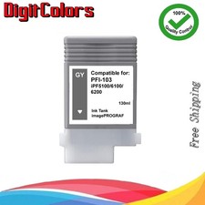 PFI-103 Gray Ink Cartridge Fit Canon IPF 5100 6100 6200 IPF-103GY picture