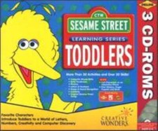 Sesame Street: Toddlers Deluxe PC CD learn read letters count numbers Elmo 3CDs picture