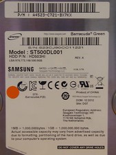 Samsung HD503HI ST500DL001 / P/N: A4523-C721-BX7KX / 12.2012 DGT - 500GB picture