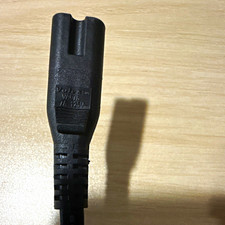 Volex VAC7S Black 2-Prong to Figure 8 Female Power Cable 7A 125V picture