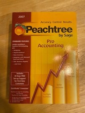 Sage Peachtree Pro Accounting 2007 W/ Serial Number Sealed New picture
