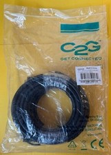 C2G #50228 25FT CMG Rounded VGA M/M + 3.5m/m QXGA Audio & Video Cable -Black picture