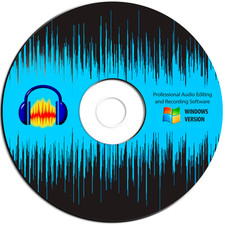 Audacity-Pro Audio-Music Studio Editing-Recording Software Program-Windows-CD picture