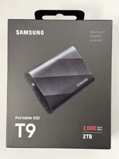 NEW Samsung T9 2TB USB-C Portable External SSD - Black (MU-PG2T0B/AM) picture