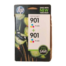 HP 901  Tri-color Ink Cartridges - 2 Pack Jan 2014 New In Box  picture