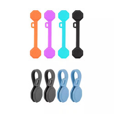 8PCS Silicone Magnetic Cable Ties & Clips Cord Organizer Reusable Magnet Cable H picture