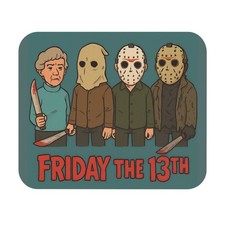 Friday the 13th Evolution of Evil Mouse Pad Cartoon Jason Voorhees Mom Horror  picture