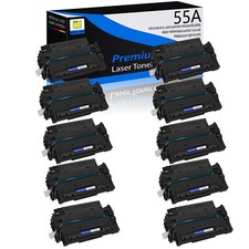 10x Black CE255A 55A Laser Toner Cartridge for HP LaserJet P3015d P3015dn P3015n picture