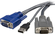 StarTech.com 6 ft Ultra-Thin USB VGA 2-in-1 KVM Cable (SVUSBVGA6) picture