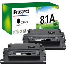 2-PACK iProspect CF281A Black Toner Cartridge Compatible for HP 81A - OPEN BOX picture