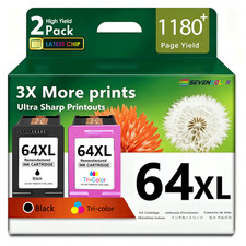 64XL Black and Tri-Color High Yield Ink Cartridges, 2Pack | Fit for Tango Series picture