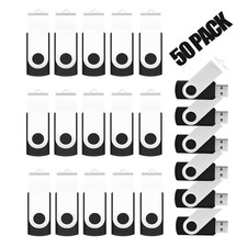 50-Pack 4GB USB 2.0 Flash Drive Bulk Thumb Drives FAT32 Black picture