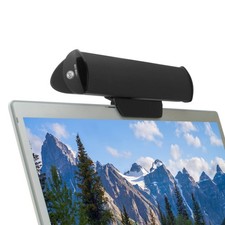 GOgroove SonaVERSE USB Clip-On Laptop Sound Bar Speaker Black 2W RMS Desk Stand picture