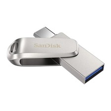 SanDisk Ultra Dual Drive Luxe 256GB USB Type C Pen Drive Silver 256GB picture