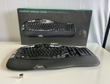 Logitech K350 Wireless Wave Ergonomic Keyboard W/Dongle  NO MOUSE INCLUDED picture