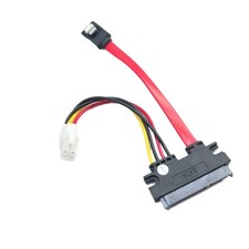 7+15 22P To SATA 4P Power Data Cable for HTPC HIN MINI ITX Hard Disk Copier 10cm picture