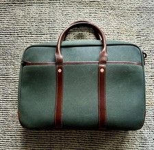 Satchel & Page Aviator Brief Waxed Canvas Briefcase - Lightly Used picture