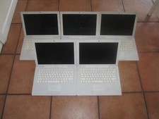 FOR PARTS LOT OF 5 Apple MacBooks A1181 - 2 BOOT TO QUESTION MARK 3 DEAD BadBATT picture
