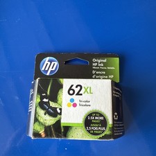 HP 62XL Tri Color Ink Cartridge Genuine OEM Sealed Expired 08/2022 picture