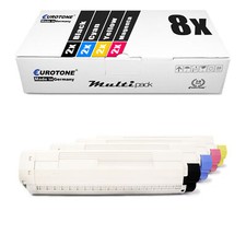 8x Toner for OKI C 822 like 44844613 - 44844616 Set Blue Red Yellow CMYK picture