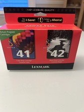 Lexmark No.41/42 Combo Ink Cartridges,Black,Color-Inkjet - 212 Page - 2 / Pack picture