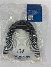 Cable Matters SuperSpeed USB 3.0 Type A cable, 10 feet long, in black. picture