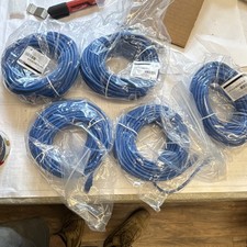 Legrand VS 50ft Blue  Snagless C6 CM Blue Cable Patch Cable (QTY 5) picture