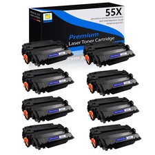 Fit for HP 8PK BK Toner Cartridge CE255X 55X LaserJet P3010 P3015 P3015d P3015dn picture