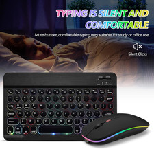 Ultra-Slim Lightweight Bluetooth Keyboard and Mouse Portable Wireless Keyboar... picture
