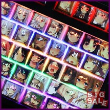 Anime Characters Ahegao Keycaps OEM Backlit 108 Keys PBT For Cherry MX Keyboard picture