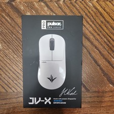 Pulsar Pro Series JV-X Wireless Mouse Jessie Vash White Gaming Ergo Palm Claw picture
