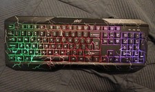 Pbx Pbgk52 Gaming Light Up Keyboard Lightening Clicky Rbg Wired picture