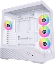 Elegant White V100 Mid-Tower Case - 4 Pre-installed ARGB Fans & Dust Filters picture