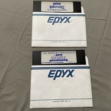 Epyx Sub Battle & World Games 1986 5.25 floppy picture