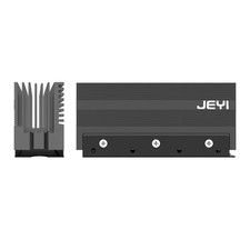 JEYI M.2 2280 SSD Heatsink NVMe NGFF Aluminum Cooler Thermal Pad Shark Fins picture