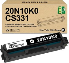 CS331 Toner Cartridge 20N10K0 Black for Lexmark CS331 CX331 CX431 Printers picture