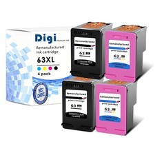 4PK 63XL Ink Cartridge FOR HP DeskJet 1110 3630 3636 3638 3639 ENVY 4525 4528 picture