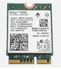INTEL AX201NGW KILLER 1650i M.2 2230 WIFI 6 802.11AX BLUETOOTH CARD 5W10V25809 picture
