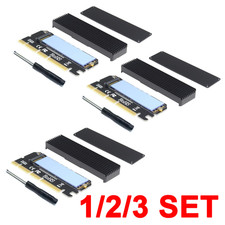 1/2/3 SET PCIe NVMe Adapter M.2 NVMe SSD to PCI-e x4/x8/x16 Converter Card US picture