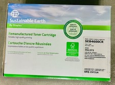 Sustainable Earth By Staples CYAN SEB4600CR, 791272, HP C9721A Compatible, NOS picture