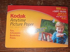 Kodak Anytime Picture Photo Paper Soft Gloss 4x6 100Sheets - New picture