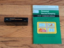 TI99/4A Cartridge Manual PERSONAL RECORD KEEPING 1980 Texas Instruments cart  picture