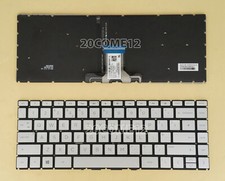 New for HP Pavilion 14-ce 14-ce1000 14-ce2000 Series Keyboard Backlit UK Silver picture